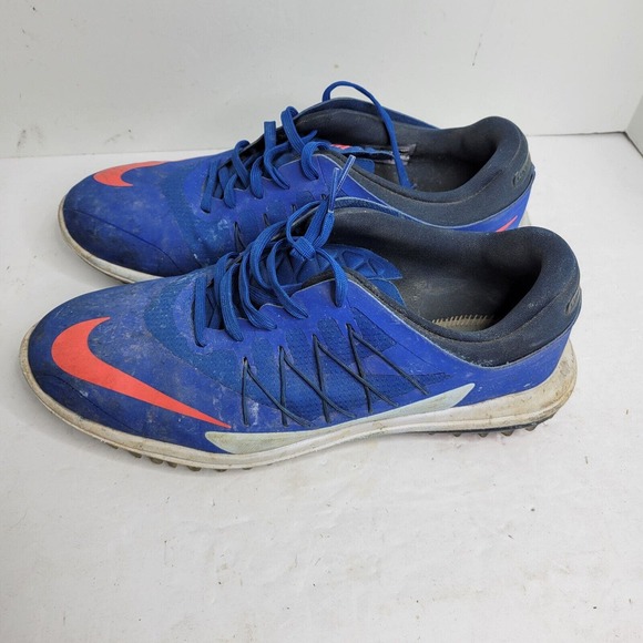 Nike Golf Lunar Control Vapor Blue Solar Red Shoes 849971-401 Sz 10 US Men's - Picture 5 of 16